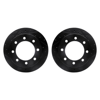R1 Concepts® - Drilled and Slotted Rear Brake Rotor Set