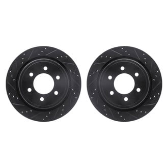 R1 Concepts® - Drilled and Slotted Rear Brake Rotor Set