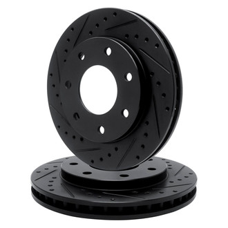 R1 Concepts® - eLINE Series™ Drilled and Slotted Rear Brake Rotor Set