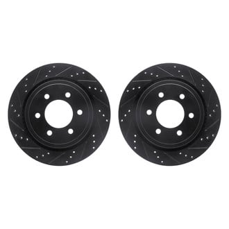 R1 Concepts® - eLINE Series™ Drilled and Slotted Rear Brake Rotor Set