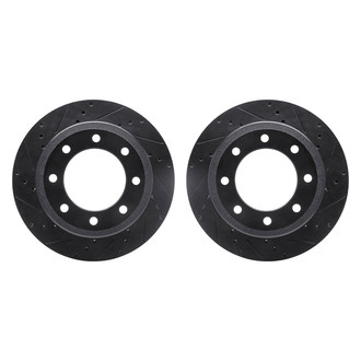 R1 Concepts® - eLINE Series™ Drilled and Slotted Rear Brake Rotor Set