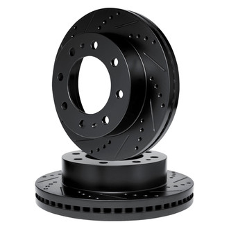 R1 Concepts® - eLINE Series™ Drilled and Slotted Rear Brake Rotor Set