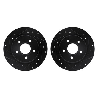 R1 Concepts® - Drilled and Slotted Rear Brake Rotor Set