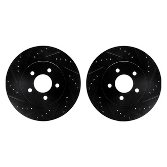 R1 Concepts® - Drilled and Slotted Rear Brake Rotor Set