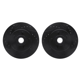 R1 Concepts® - Drilled and Slotted Front Brake Rotor Set