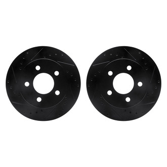 R1 Concepts® - Drilled and Slotted Front Brake Rotor Set