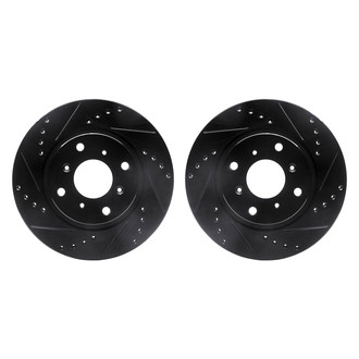 R1 Concepts® - Drilled and Slotted Front Brake Rotor Set