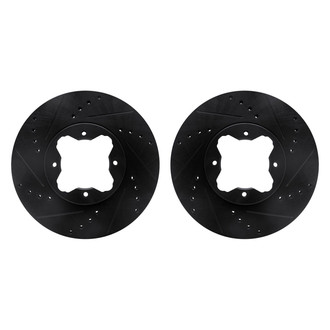 R1 Concepts® - Drilled and Slotted Front Brake Rotor Set