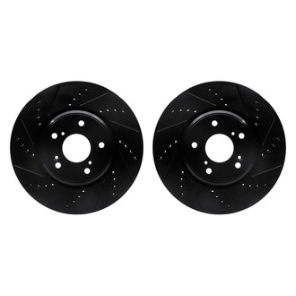 R1 Concepts® - Drilled and Slotted Front Brake Rotor Set