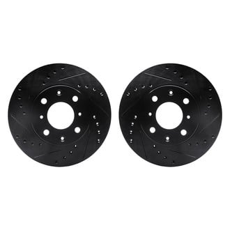 R1 Concepts® - Drilled and Slotted Front Brake Rotor Set