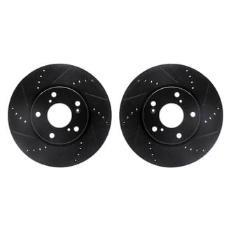 R1 Concepts® - Drilled and Slotted Front Brake Rotor Set