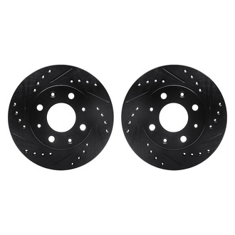 R1 Concepts® - Drilled and Slotted Front Brake Rotor Set