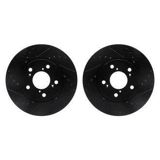 R1 Concepts® - Drilled and Slotted Front Brake Rotor Set