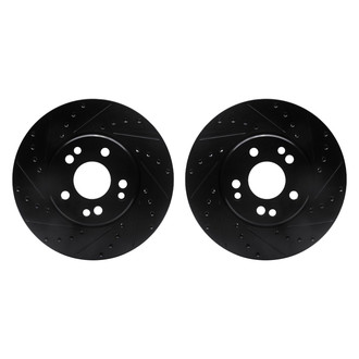 R1 Concepts® - Drilled and Slotted Front Brake Rotor Set