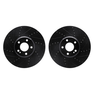 R1 Concepts® - Drilled and Slotted Front Brake Rotor Set