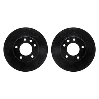R1 Concepts® - Drilled and Slotted Front Brake Rotor Set