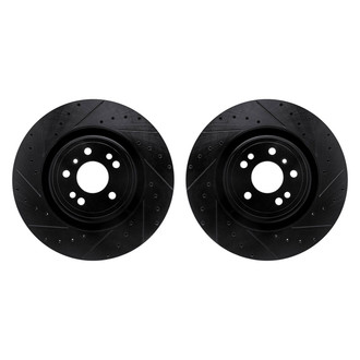 R1 Concepts® - Drilled and Slotted Front Brake Rotor Set
