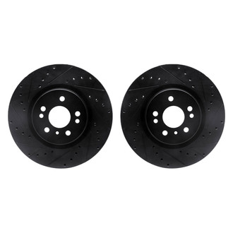 R1 Concepts® - Drilled and Slotted Front Brake Rotor Set