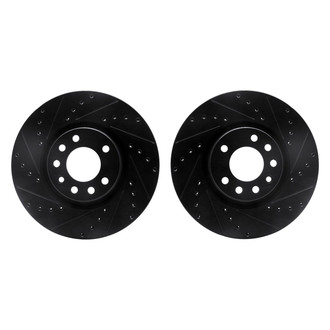 R1 Concepts® - Drilled and Slotted Front Brake Rotor Set