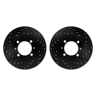 R1 Concepts® - Drilled and Slotted Front Brake Rotor Set