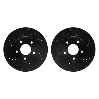 R1 Concepts® - Drilled and Slotted Front Brake Rotor Set
