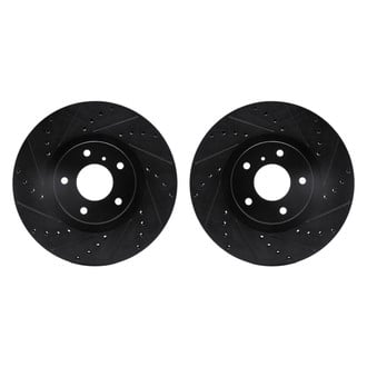 R1 Concepts® - Drilled and Slotted Front Brake Rotor Set