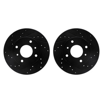 R1 Concepts® - Drilled and Slotted Front Brake Rotor Set