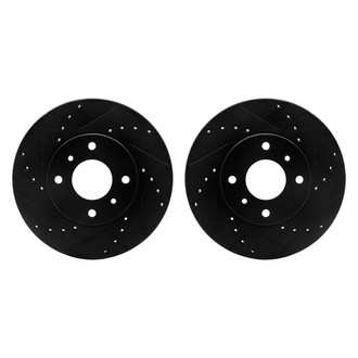 R1 Concepts® - Drilled and Slotted Front Brake Rotor Set