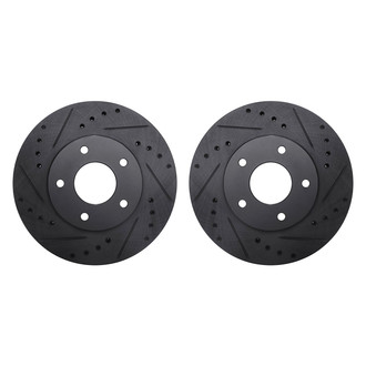 R1 Concepts® - Drilled and Slotted Front Brake Rotor Set