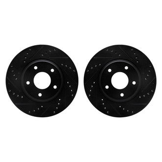 R1 Concepts® - Drilled and Slotted Front Brake Rotor Set