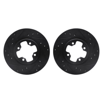 R1 Concepts® - Drilled and Slotted Front Brake Rotor Set