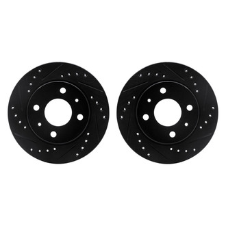 R1 Concepts® - Drilled and Slotted Front Brake Rotor Set