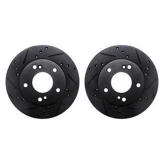 R1 Concepts® - Drilled and Slotted Front Brake Rotor Set