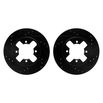 R1 Concepts® - Drilled and Slotted Front Brake Rotor Set