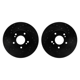 R1 Concepts® - Drilled and Slotted Front Brake Rotor Set