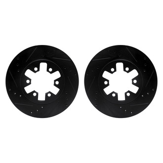 R1 Concepts® - Drilled and Slotted Front Brake Rotor Set