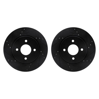 R1 Concepts® - Drilled and Slotted Front Brake Rotor Set