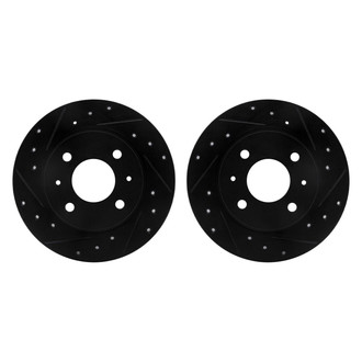 R1 Concepts® - Drilled and Slotted Front Brake Rotor Set