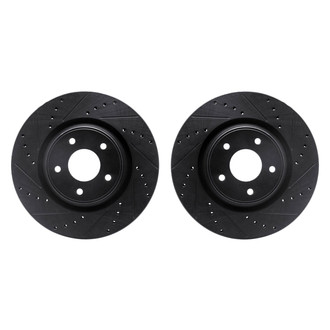 R1 Concepts® - Drilled and Slotted Front Brake Rotor Set