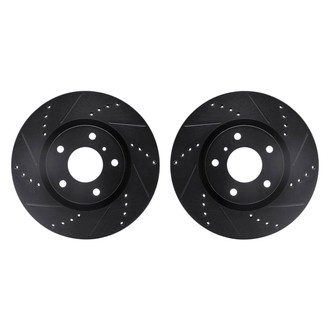 R1 Concepts® - Drilled and Slotted Front Brake Rotor Set