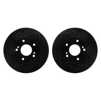 R1 Concepts® - Drilled and Slotted Front Brake Rotor Set