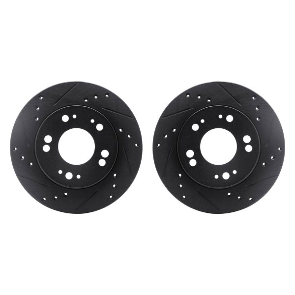 R1 Concepts® - Drilled and Slotted Front Brake Rotor Set