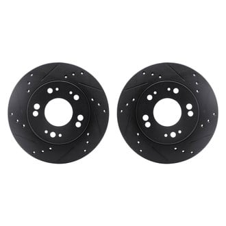 R1 Concepts® - Drilled and Slotted Front Brake Rotor Set