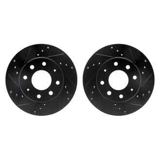 R1 Concepts® - Drilled and Slotted Front Brake Rotor Set