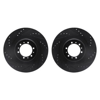 R1 Concepts® - Drilled and Slotted Front Brake Rotor Set