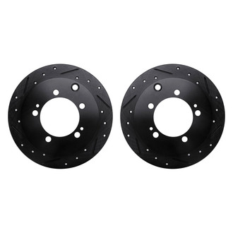 R1 Concepts® - Drilled and Slotted Rear Brake Rotor Set