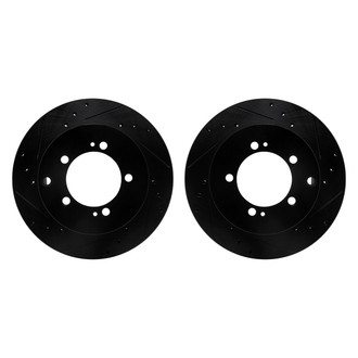 R1 Concepts® - Drilled and Slotted Rear Brake Rotor Set