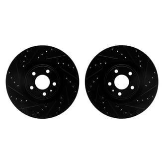 R1 Concepts® - Drilled and Slotted Front Brake Rotor Set