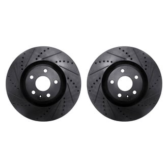 R1 Concepts® - Drilled and Slotted Front Brake Rotor Set