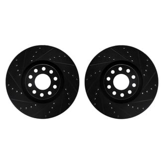 R1 Concepts® - Drilled and Slotted Front Brake Rotor Set
